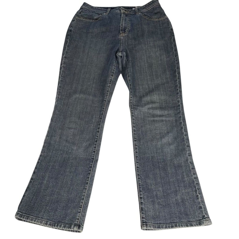 Chicos Platinum Marquis Jeans Size 8 Petite (Chicos‎ Size 1 Short) Medium Wash